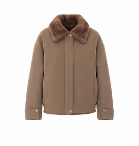 Bully Reversible Faux Fur Collar Coat