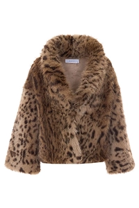 Bully Hook-Front Faux Fur Jacket