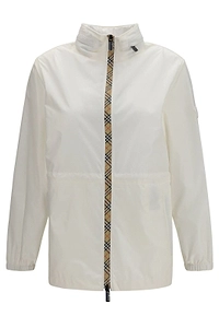Burberry Check-Trim Zipped Jacket