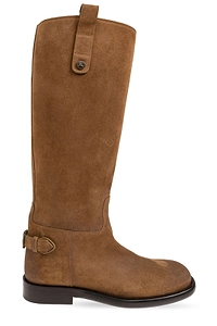Cavalier Buckled Knee-High Boots