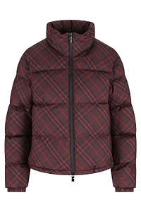 Burberry Checked Zip-Up Puffer Jacket