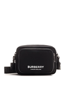 Burberry Logo Printed Zip-Up Crossbody Bag