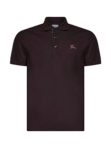 Burberry Ekd Embroidered Short Sleeved Polo Shirt