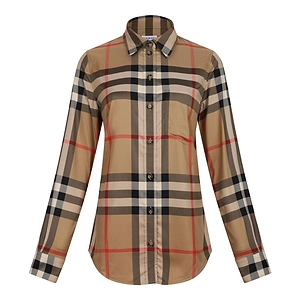 Burberry Long Sleeved Checked Shirt
