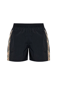 Burberry Check-Trim Elasticated Waist Shorts