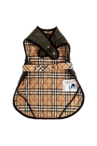 Burberry Quilted Check Dog Coat