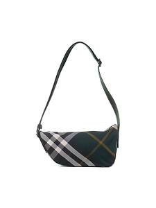 Shield Checked Crossbody Bag