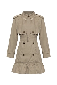 Burberry Short Gabardine Tillydrine Trench Coat