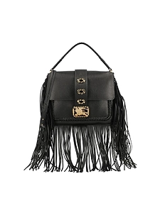 Burberry Rider Fringed Small Shoulder Bag