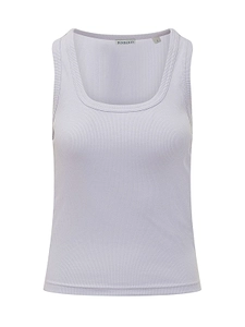 Burberry Square-Neck Ribbed Tank Top