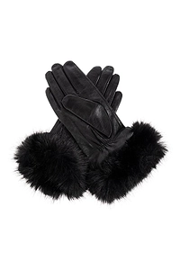 Genna Fur-Trimmed Gloves