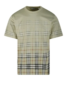 Burberry Gradient Check Crewneck T-Shirt