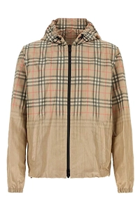 Burberry Gradient Check Hooded Jacket