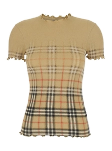 Burberry Gradient Check Stretch Top