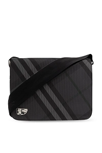 Burberry Checked Zipped Messenger Bag