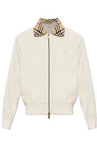 Burberry Cropped Tropical Gabardine Hayfield Harrington Jacket
