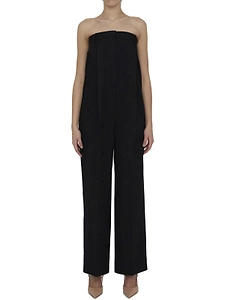 Burberry Strapless Tailored Jumpsuit