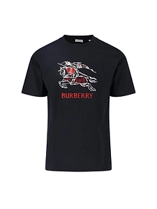 Burberry Embroidered Equestrian Logo T-Shirt