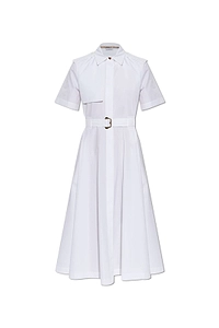 Burberry Belted Poplin Shirt Dress