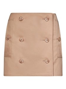 High-Rise Button Detailed Mini Skirt