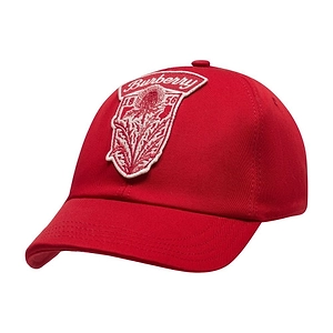 Burberry Thistle Shield Gabardine Baseball Cap