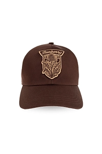 Burberry Thistle Shield Gabardine Baseball Cap