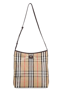 Highlands Check-Pattern Zipped Tote Bag
