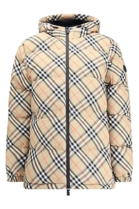 Burberry Vintage Checked Hooded Puffer Jacket