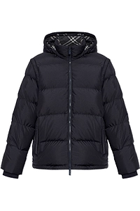 Burberry Hooded Zip-Up Down Jacket