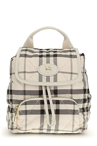 Burberry Horseshoe Checked Mini Backpack