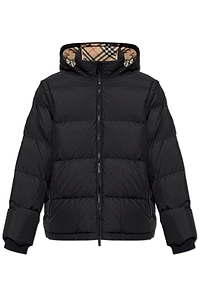 Burberry Hooded Zip-Up Puffer Jacket