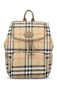 Burberry Horseshoe Checked Quilted Backpack