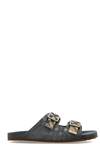 Burberry Urchin Double Check Strap Slides