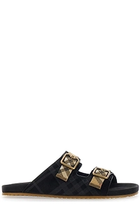 Burberry Urchin Check Buckle Flat Sandals