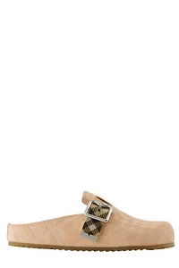 Burberry Urchin Round-Toe Sandals