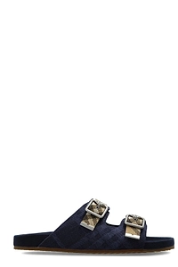 Burberry Double Check-Strap Urchin Slides