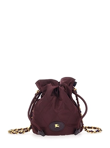 Burberry Horseshoe Quilted Mini Bucket Bag