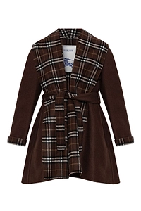 Burberry Verona Checked Belted Coat