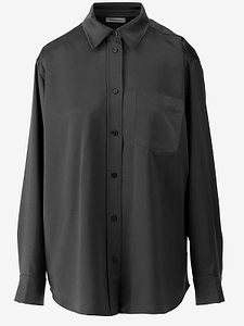By Malene Birger Satin Patch-Pocket Shirt