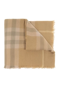 Burberry Vintage Check Fringed-Edge Scarf