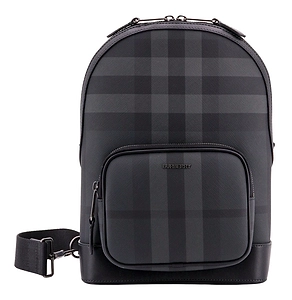 Burberry Checked Logo Plaque Messenger Bag