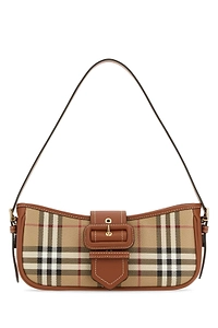 Burberry Vintage Checked Buckled Shoulder Bag