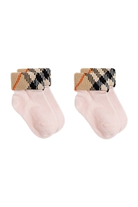 Burberry Kids Checked Knitted Socks