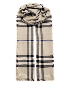 Burberry Vintage Checked Fringed Edge Scarf