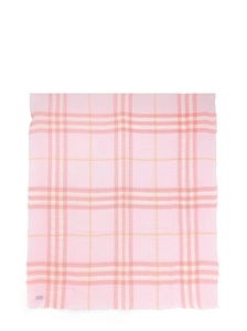 Burberry Wide Check Frayed-Edge Scarf