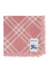 Burberry Wide Check Fringed Scarf