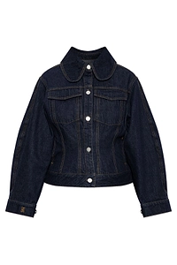 By Malene Birger Villies Contrast-Stitch Denim Jacket