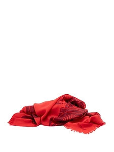 Burberry Wide Ekd Frayed-Edge Scarf