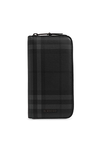 Burberry Zip-Around Check Wallet