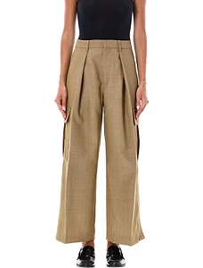 Burberry Wide-Leg Pleated Trousers